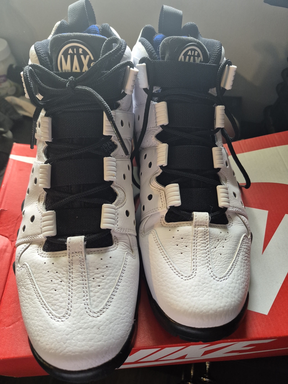 Nike Air Max CB 94 High-Top Sneakers in White and Black